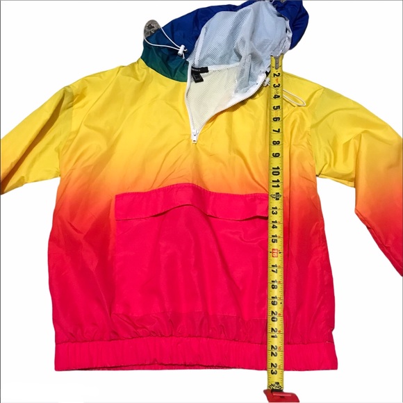 Forever 21 ombré rainbow windbreaker - Picture 4 of 7